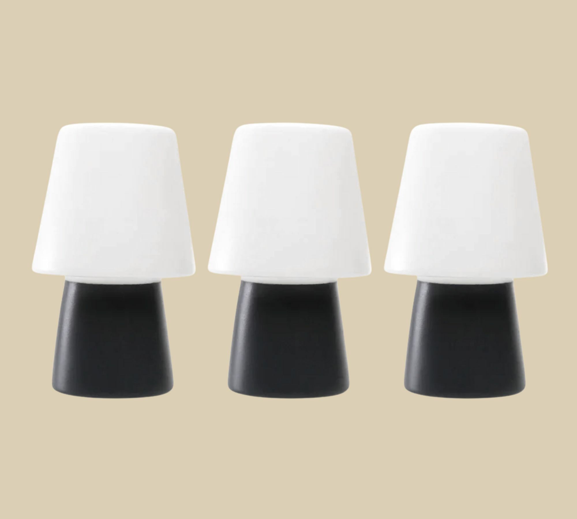 3x Tischleuchte Anthrazit 1
