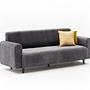 Noya Sofa 3-Sitzer Chenille Grau 4