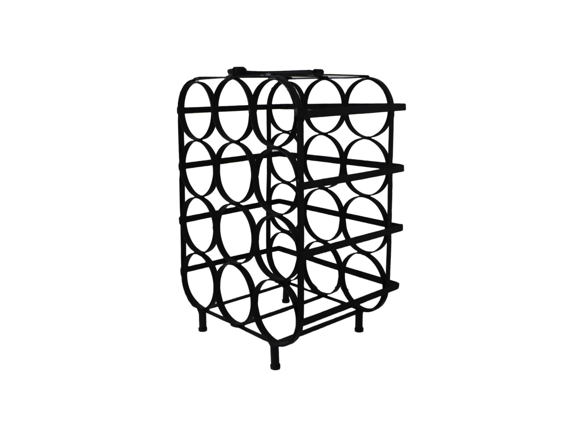 Stehendes Weinregal Metall Schwarz 2