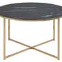 Genoa Couchtisch Glas Metall Schwarz 3