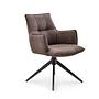 Tavaro Dining Chair Fabric Brown 1