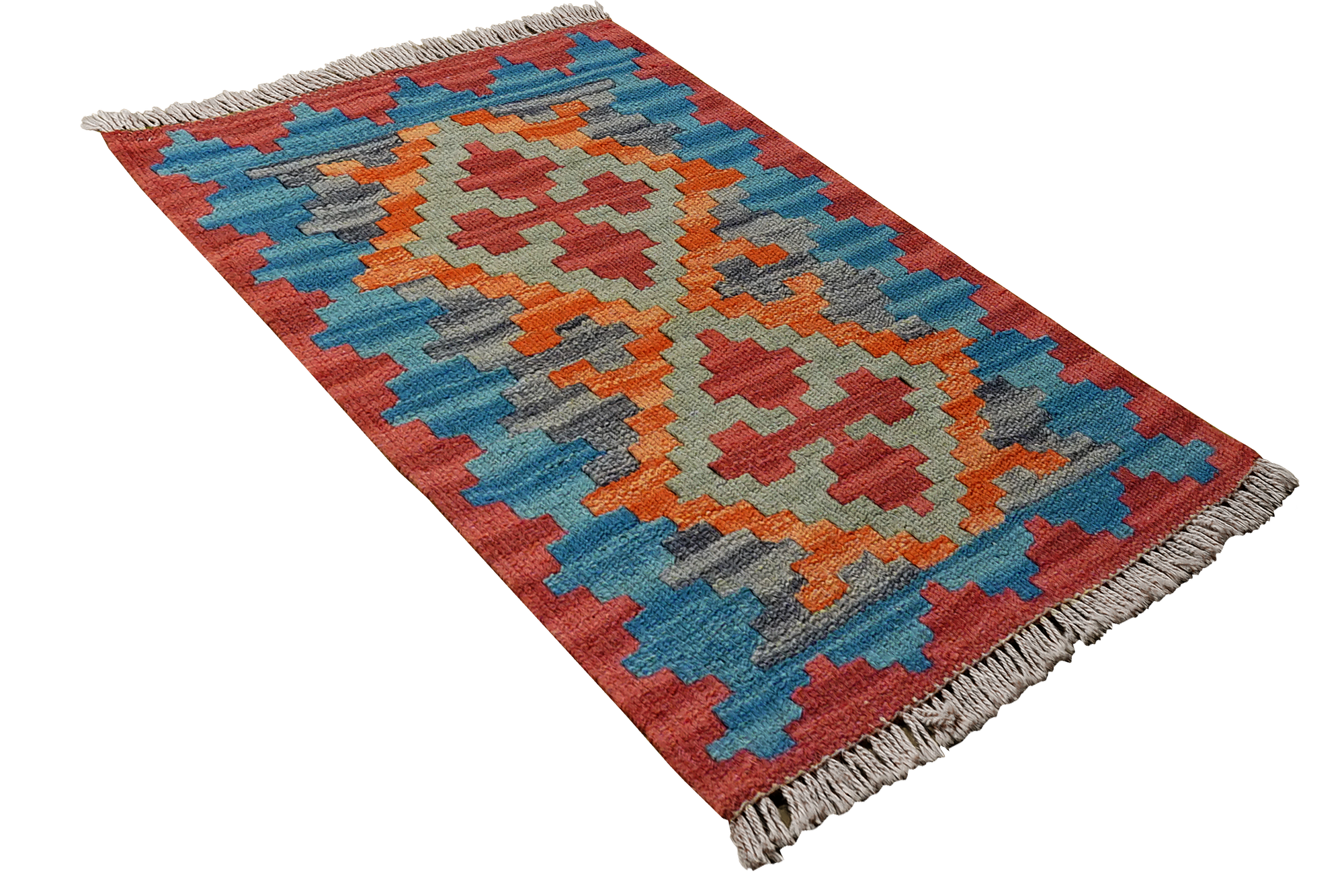 Kilim Gashgai Teppich Wolle Mehrfarbig 2