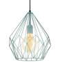 Pendant light Carlton II Steel 1-light Baby blue 0