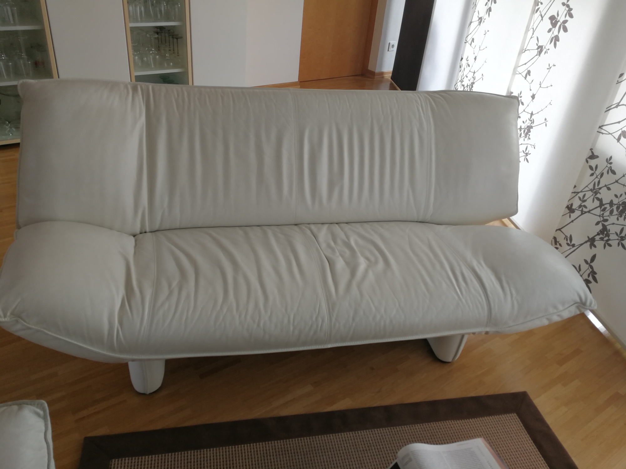 Tango Sofa 2-Sitzer Leder Weiß 0