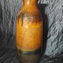 Vintage Vase Ceramic Brown Black 2