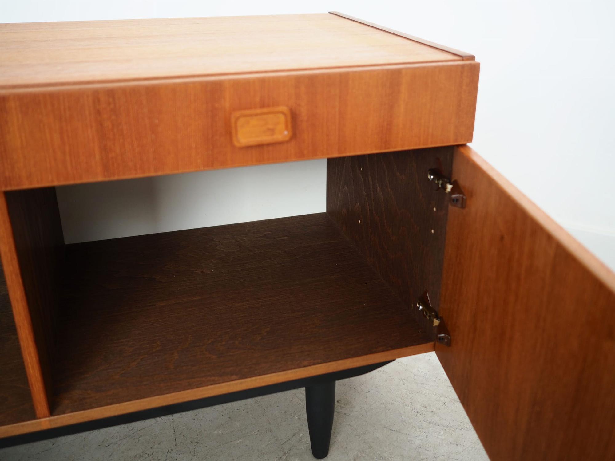 Vintage Schrank Teakholz Braun 1970er Jahre 11