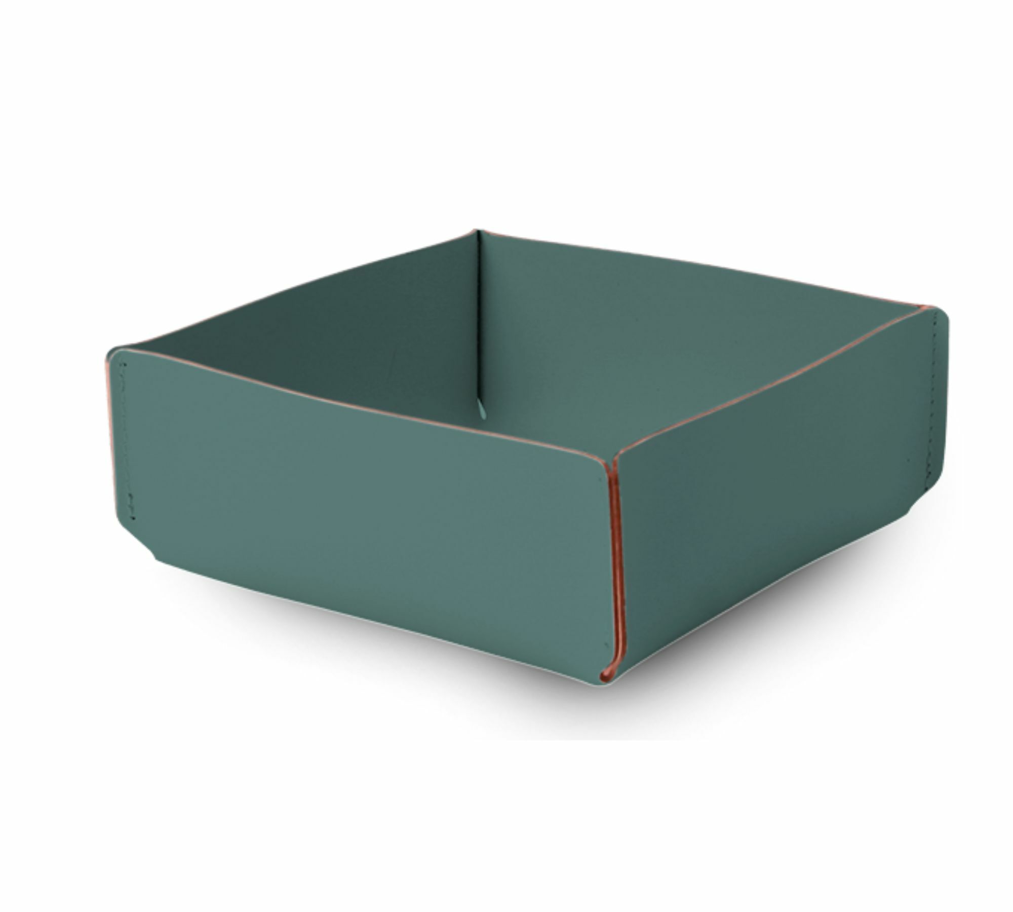 Korb S 100% Recyceltes Leder Eukalyptus 0