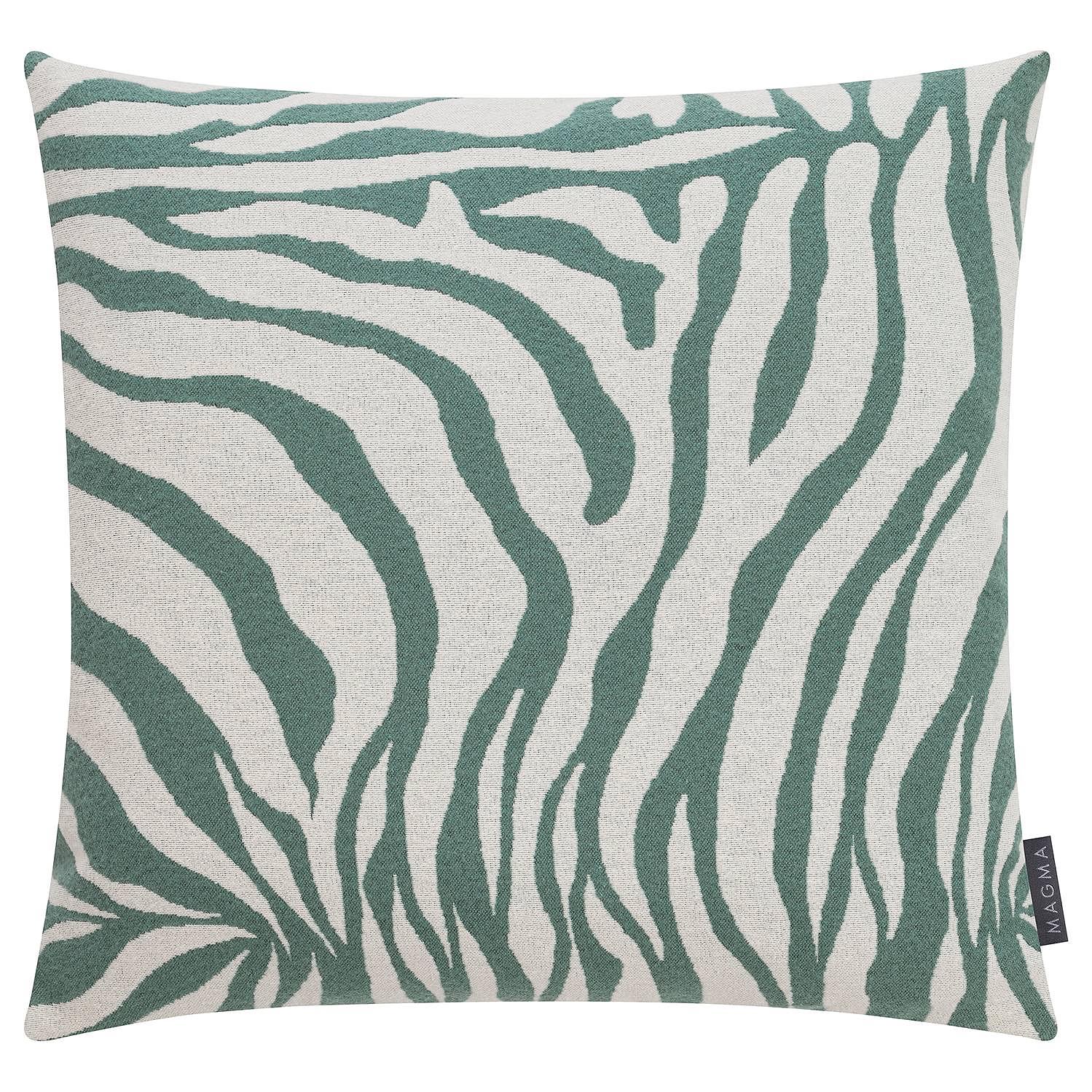 Pillowcase Zebra Jacquard Green 50 x 50 1