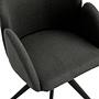 Swiveling Armchair LETAERI Anthracite 4