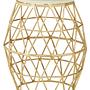 Templar Side Table Aluminum Stone Gold 0