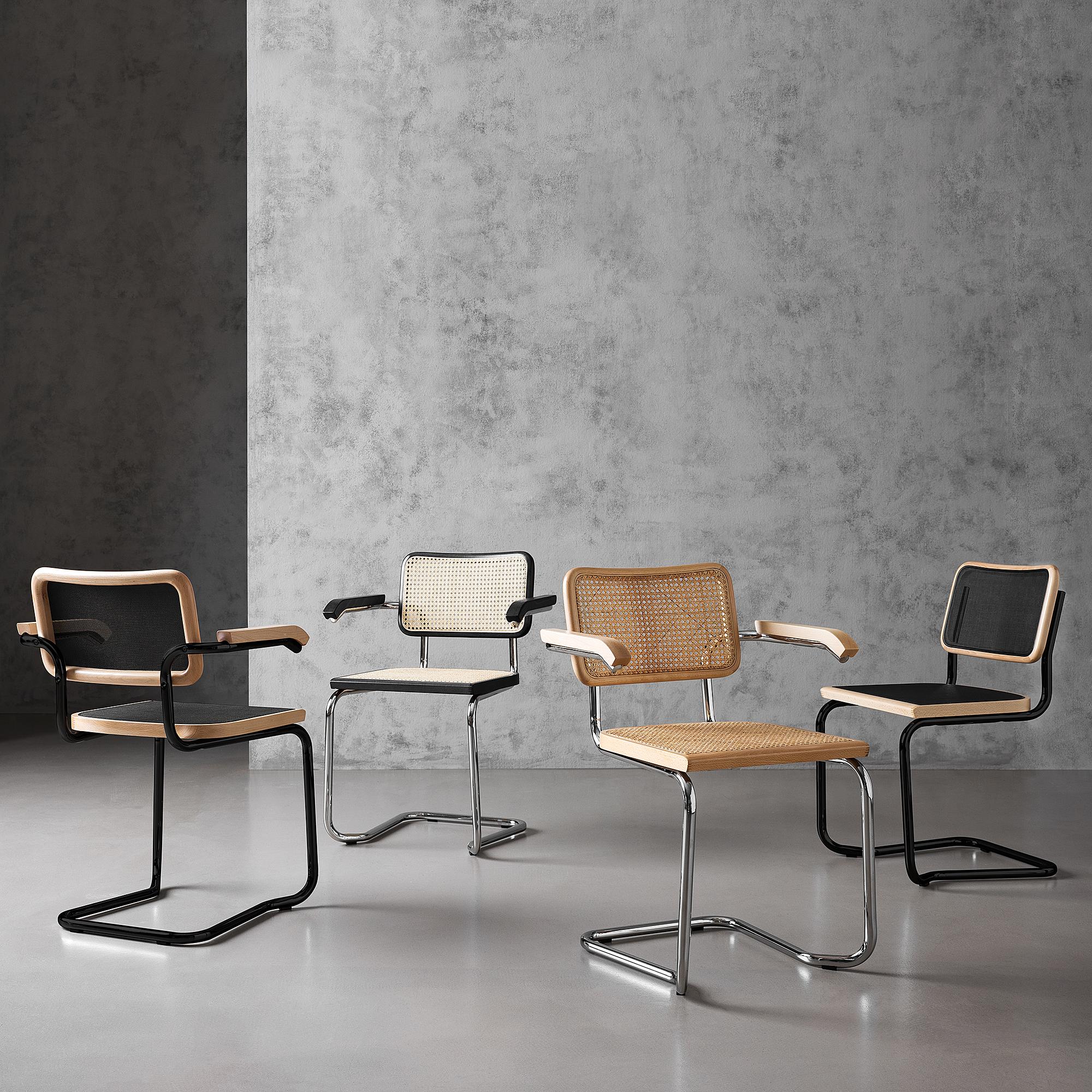 Holm Armchair Set of 2 Mesh Beech Black 2