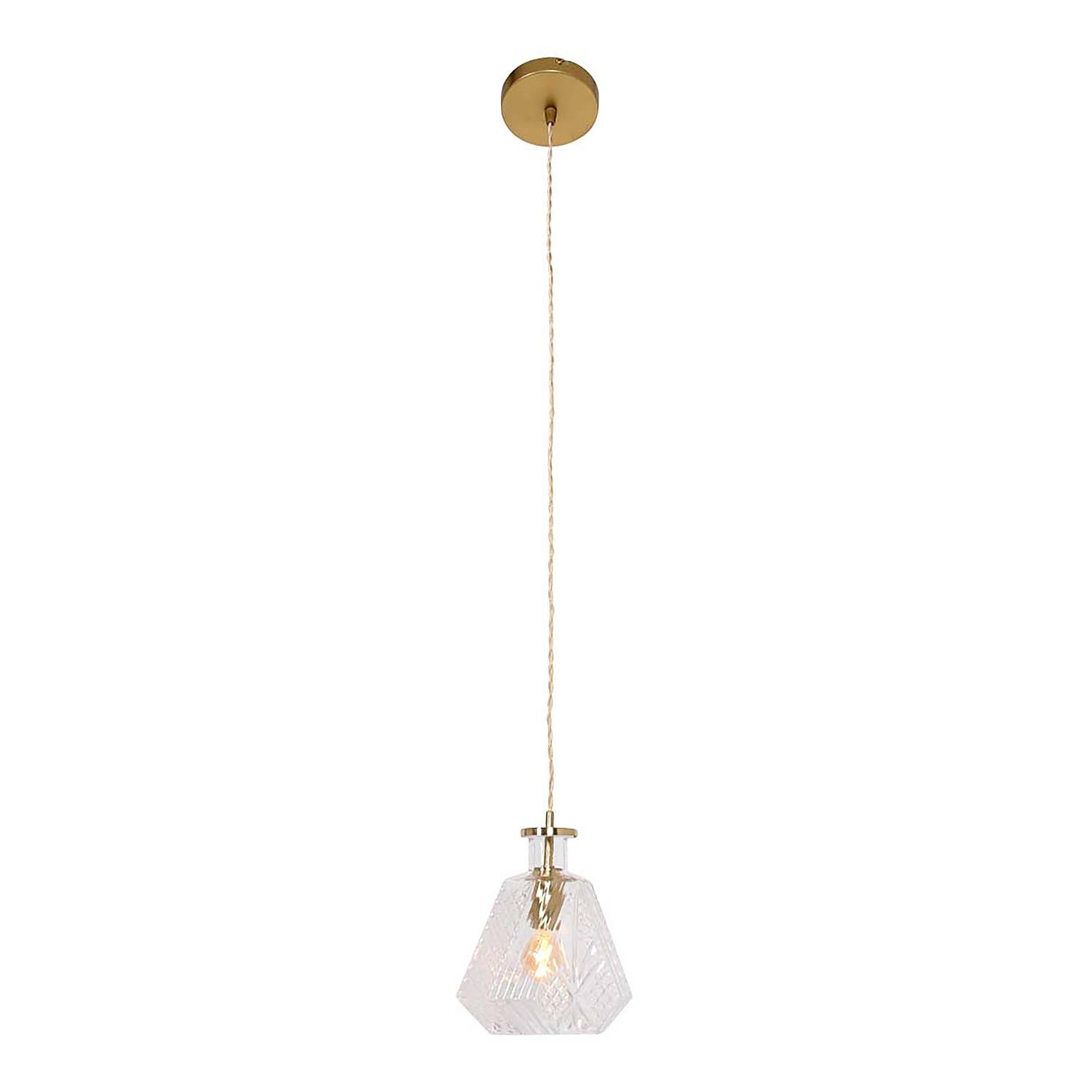 Grazioglass Pendelleuchte Aluminium Glas 1-flammig 3