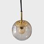 P193 4106 Pendant light smoked glass gold 1