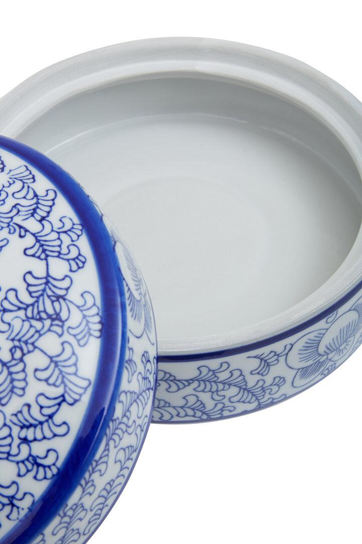 Calix Portagioie Ceramica Blu Bianco 3