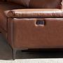 Sofa Récamiere Links Leder Tabakbraun 4