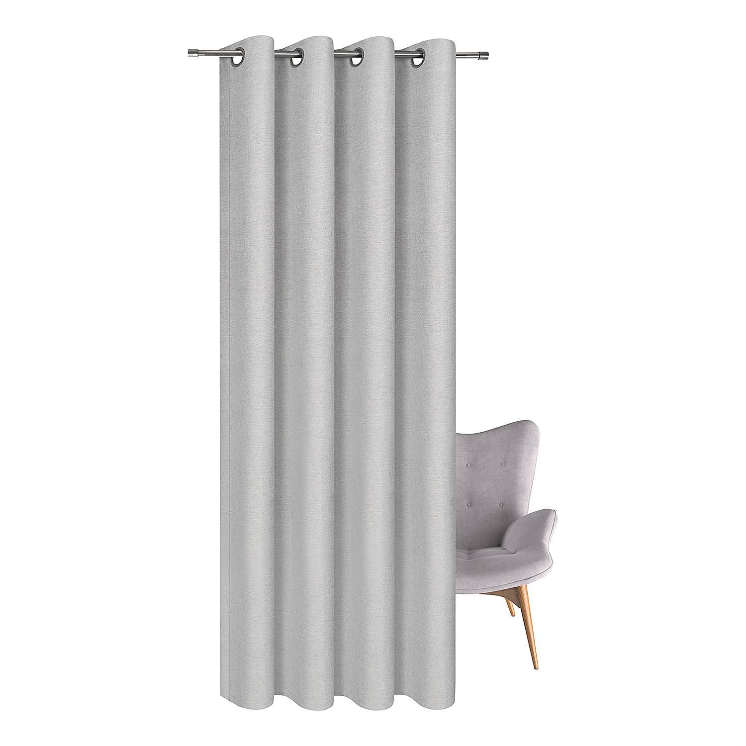 Ösenschal Ausri Polyester Silbergrau 3