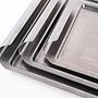Set of 2 Stainless Steel Trays 1970s 4