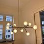Nabila Pendelleuchte Dimmbar Glas Messing Schwarz 0