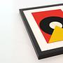 Bauhaus Sunrise CD Art Print with Frame Multicolor 2