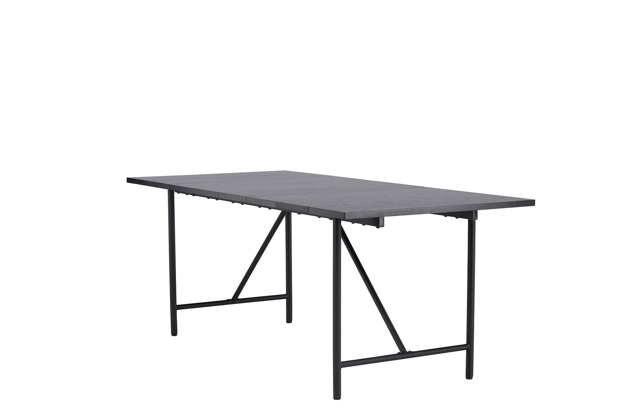 Astrid  Esstisch  MDF Furnier  Mattschwarz  200×75cm 8