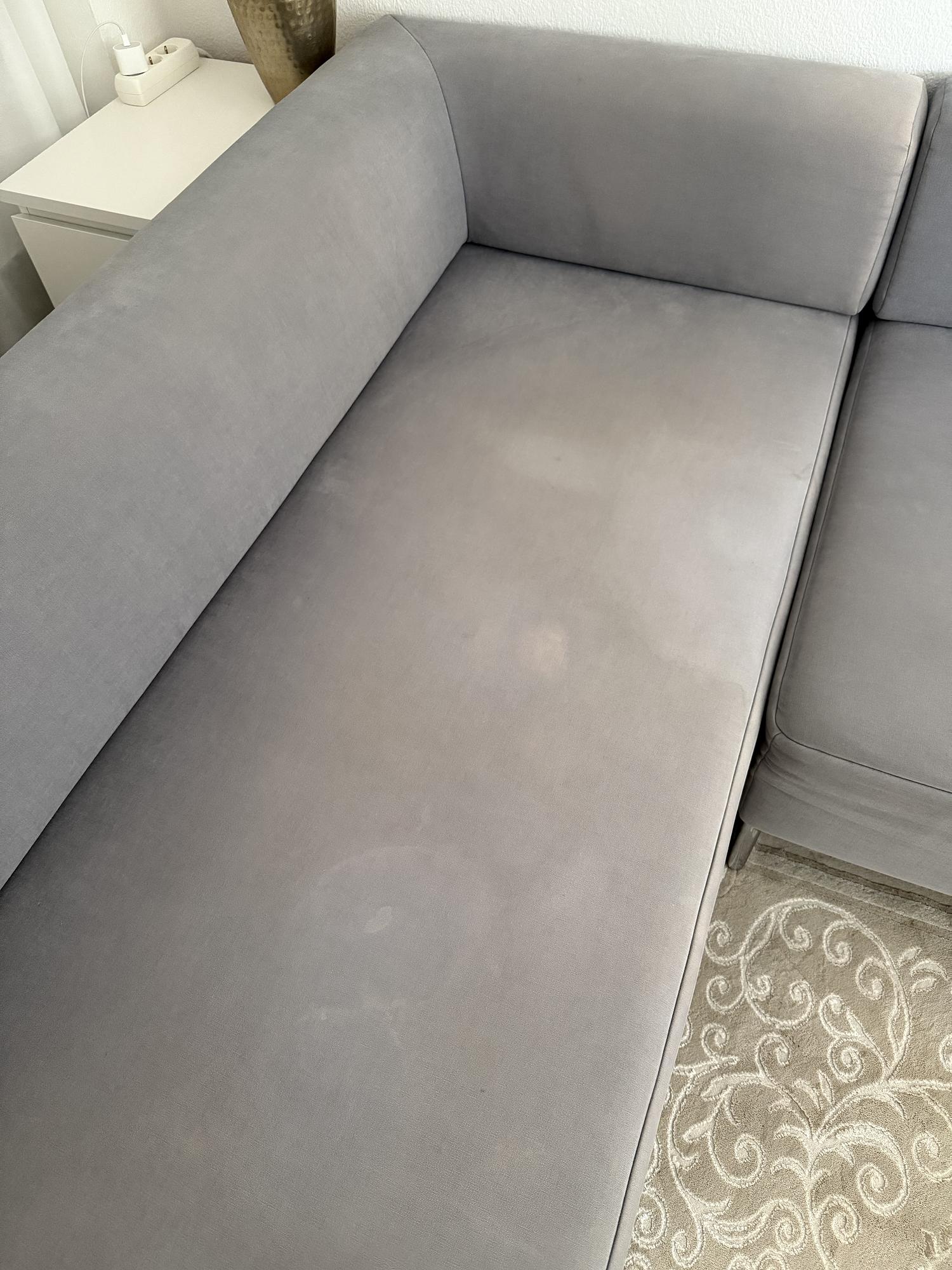 Modulares Ecksofa Textil Grau 3