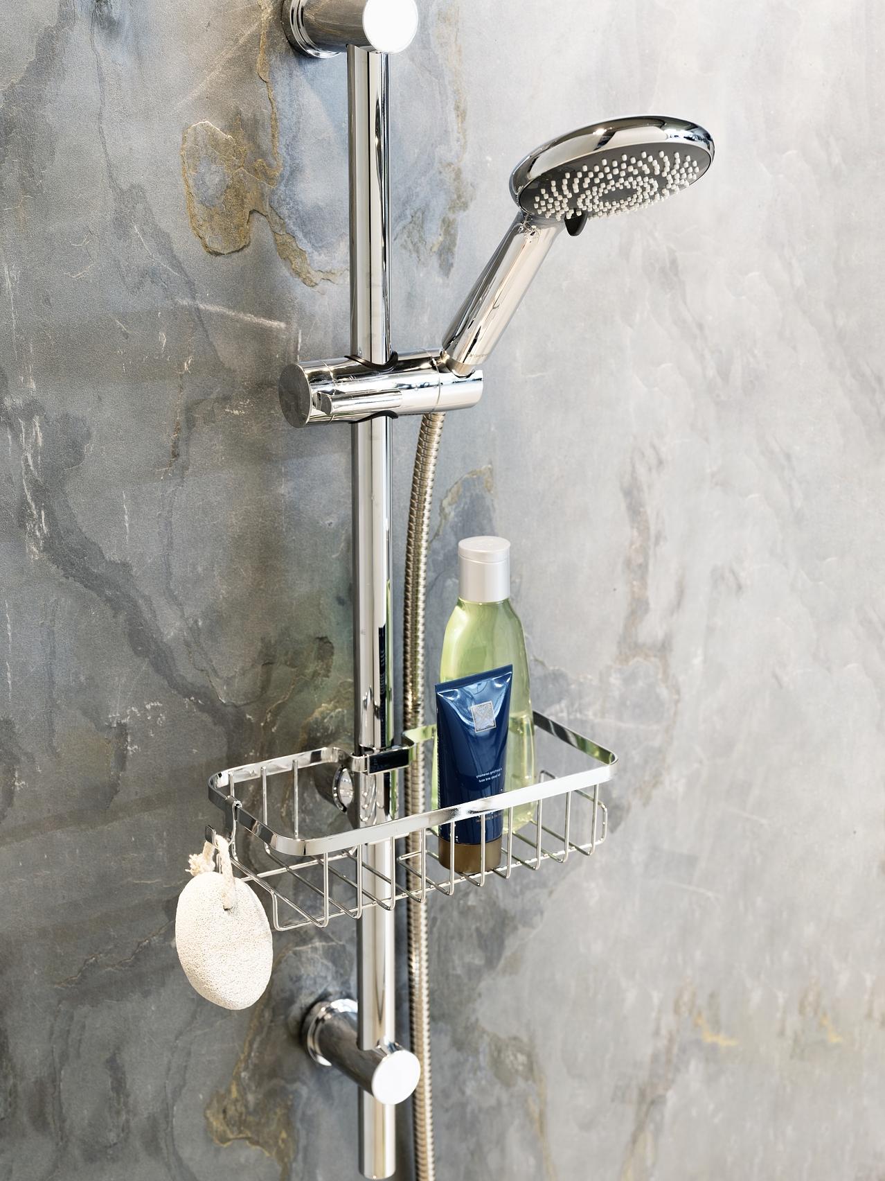 Shower shelf Floresta Stainless steel ABS Silver 3