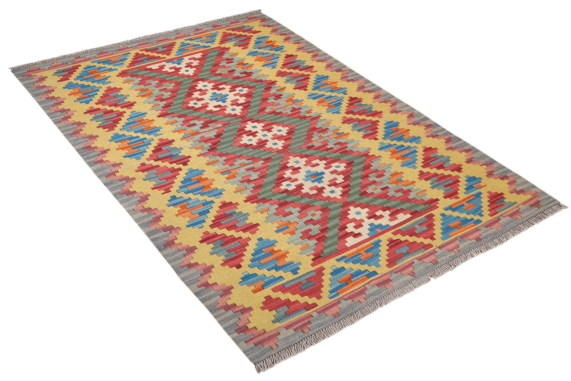 Kelim Gashgai Wool Multicolored 4