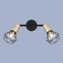 2-flame ceiling light metal black 1