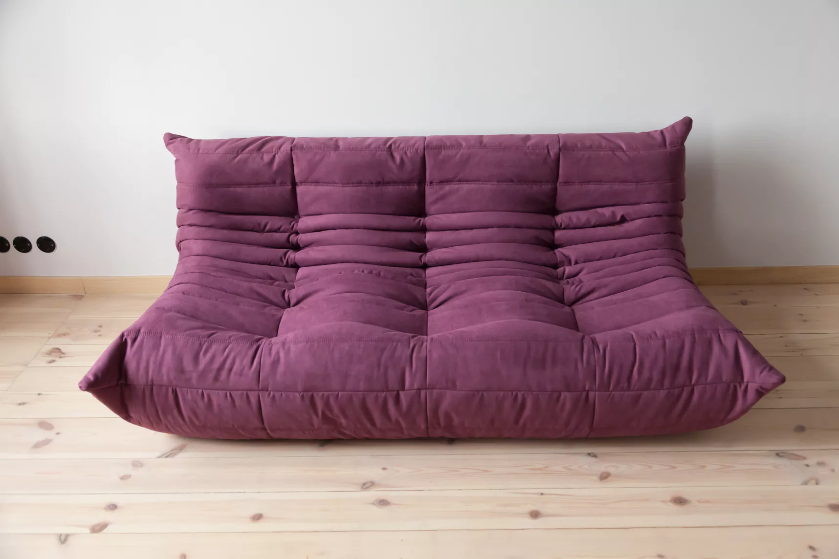 Togo Lounge Set 3 pz. Tessuto Melanzana 1