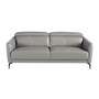 Sofa 3-Sitzer Leder Grau 3
