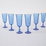 Champagnergläser-Set Kobaltblau 1970er Jahre 2
