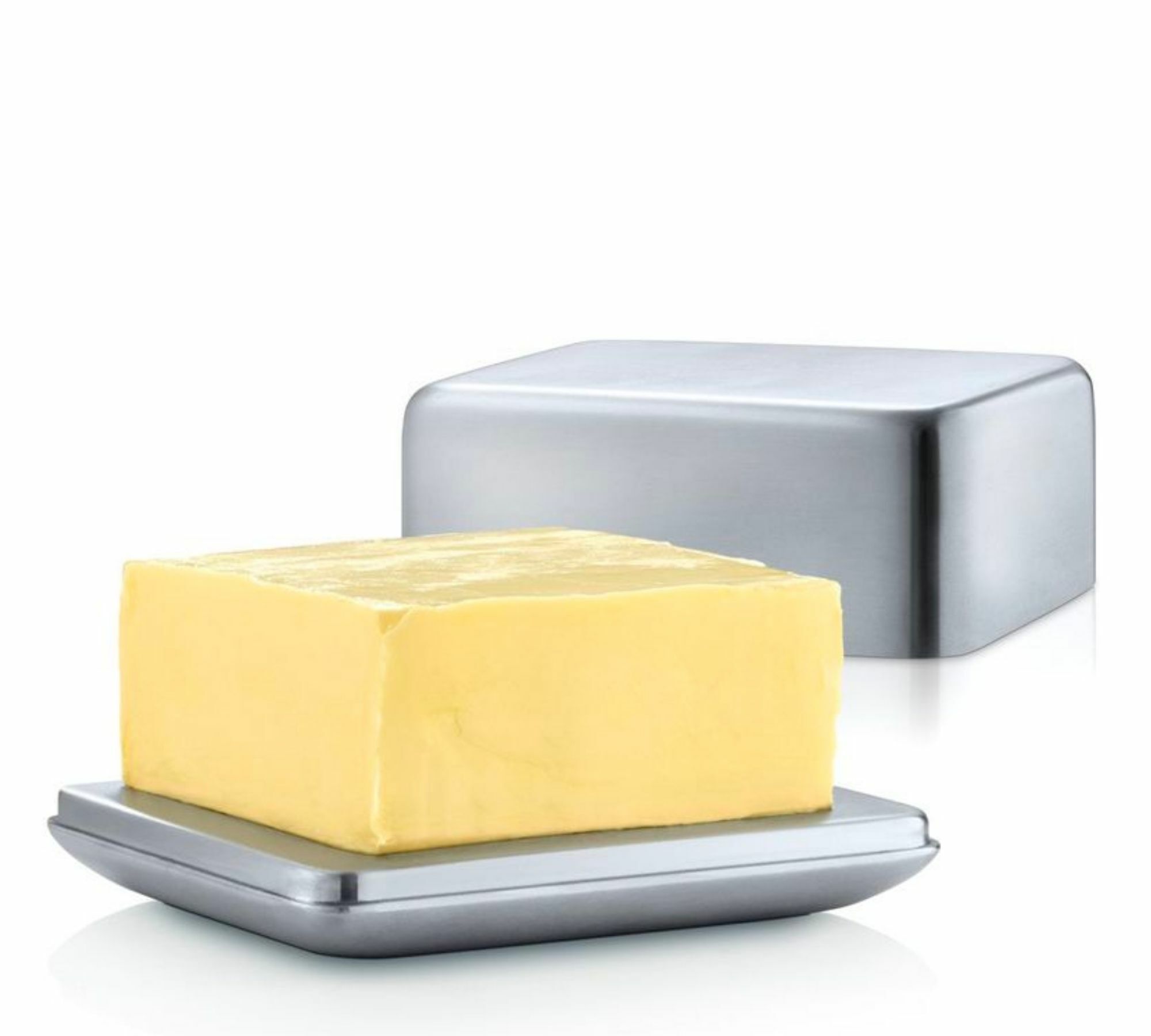 Butterdose Basic M Edelstahl Matt Poliert 0
