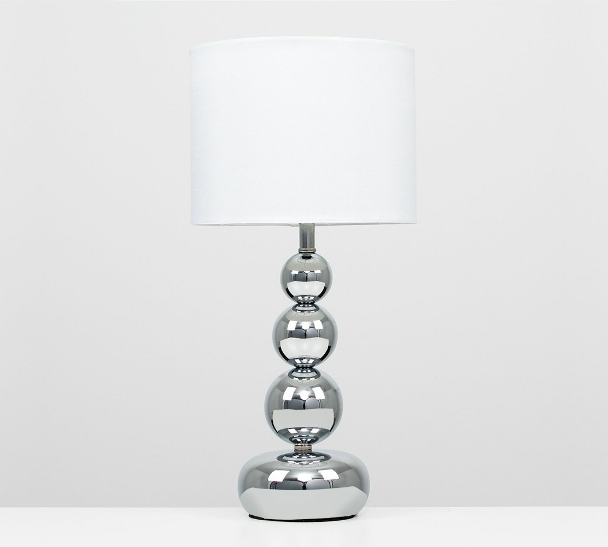 Tischlampe Metall Silber 2