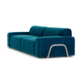 Gloria Sofa 3-Sitzer Velour Lux Petro 5