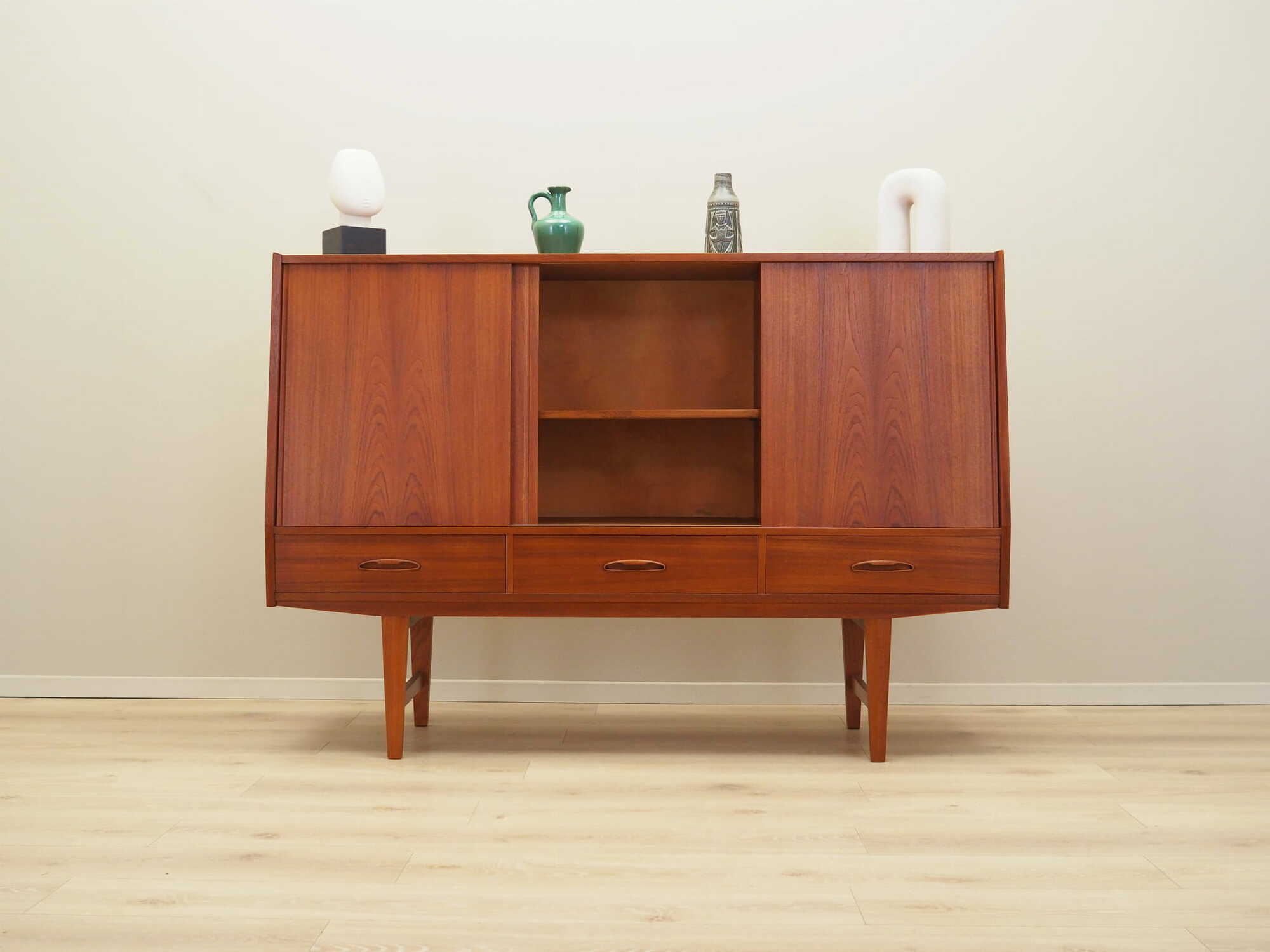 Vintage Sideboard Teakholz Braun 1960er Jahre 2