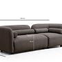 Victoria 3-seater sofa grey 8