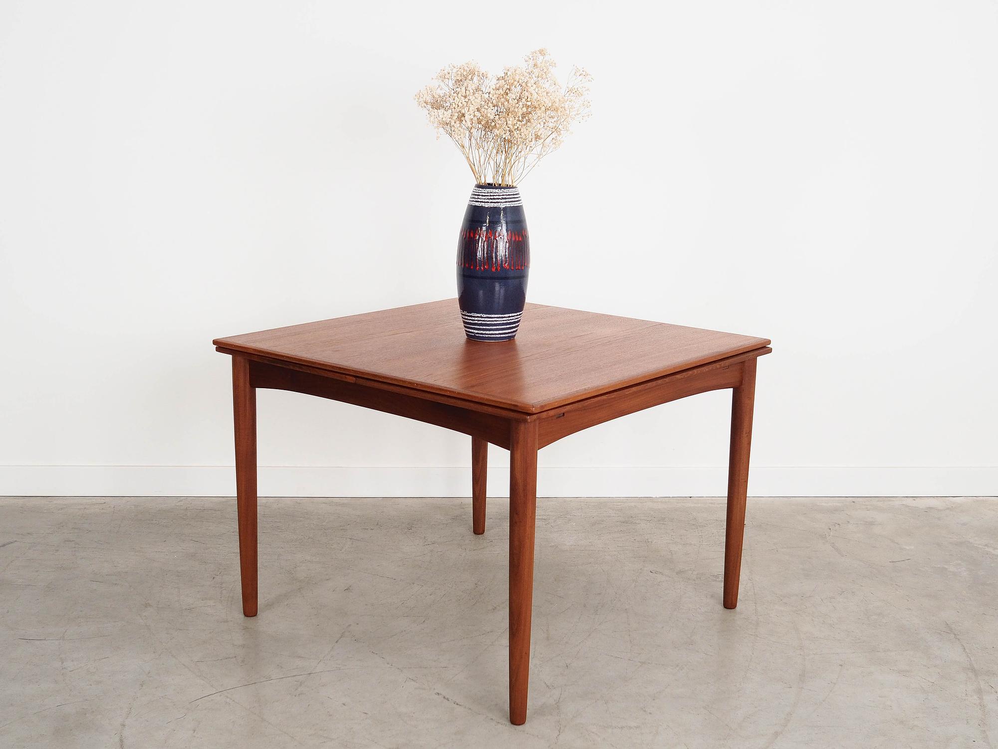 Teak table Brown 1970s 3