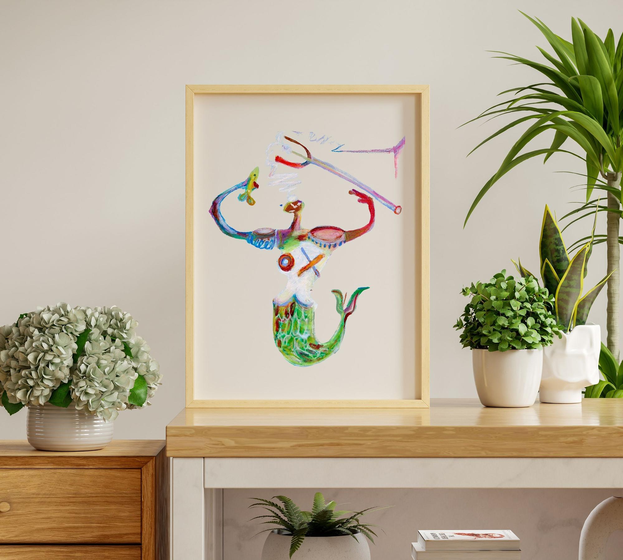 Neptuno Art printMulticolor 3