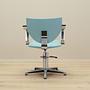 Barber chair Leather Blue 1980s 4