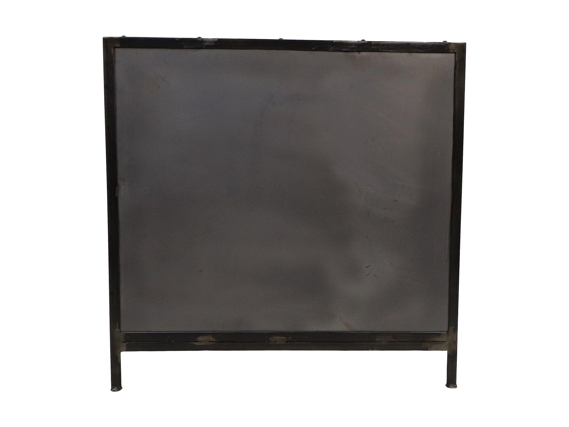 Brooklyn Schrank mit 2 Türen Metall Glas 3
