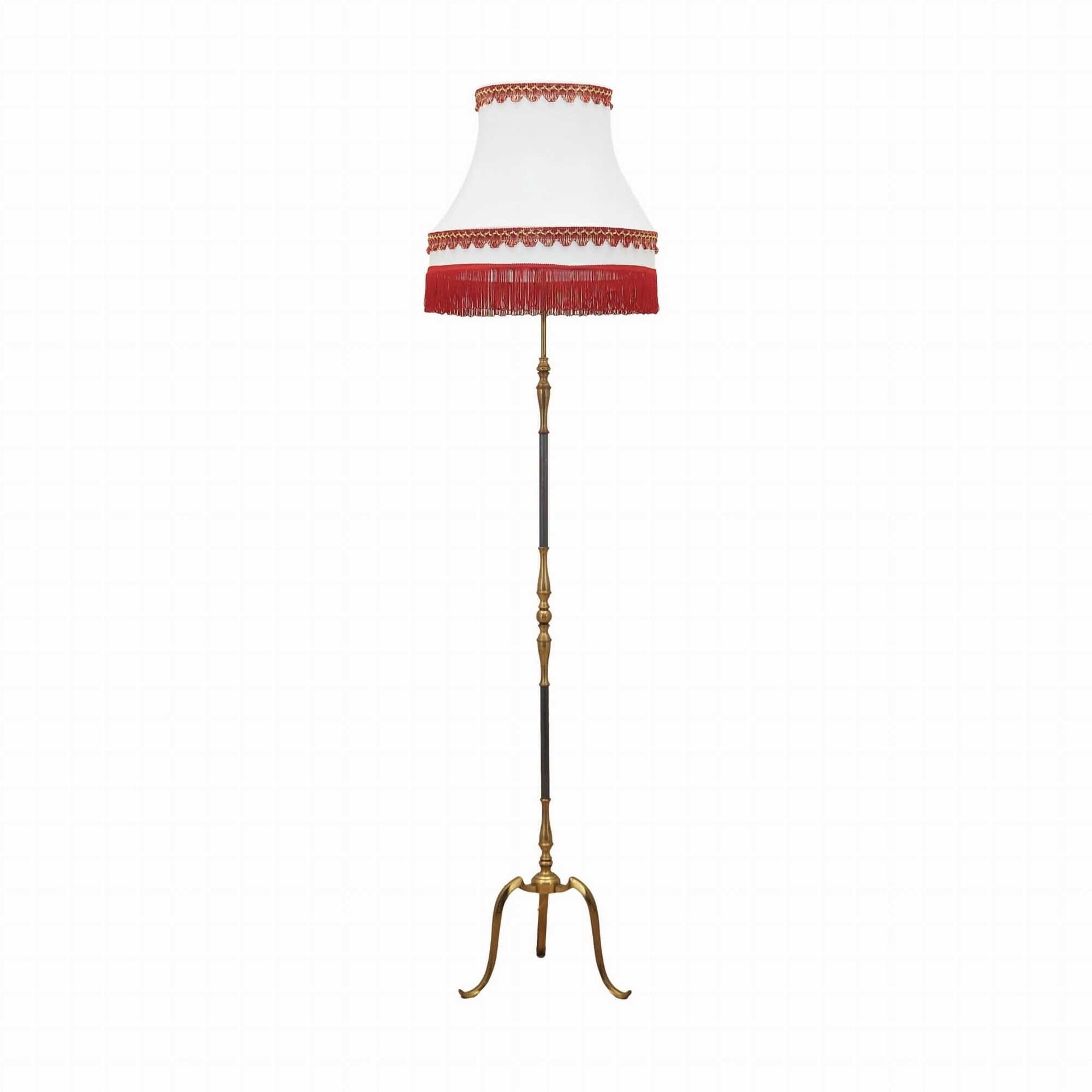Vintage floor lamp Metal Fabric Multicolored 1970s 0