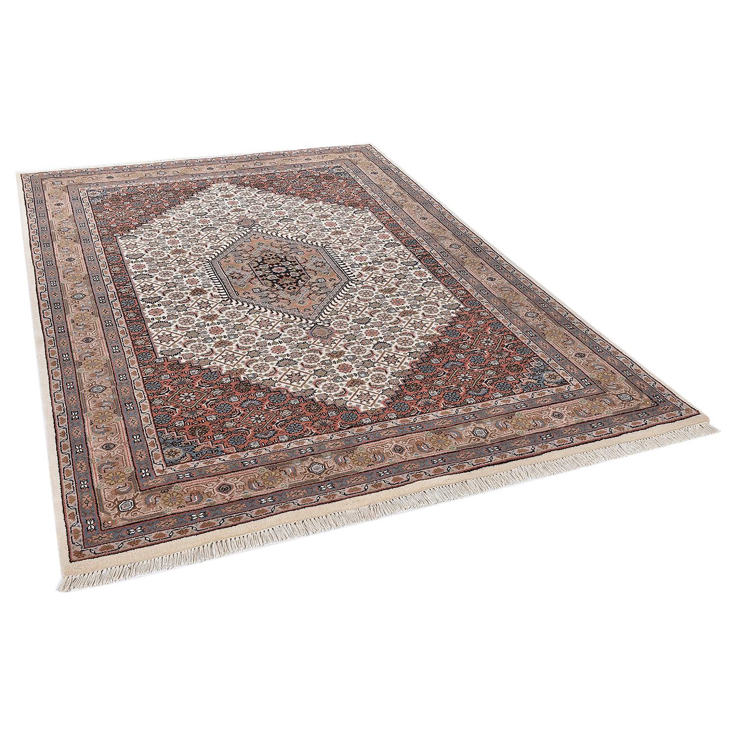 Benares Bidjar Teppich Schurwolle Creme 70 x 140 cm 1