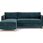 Madison Schlafsofa Récamiere Links Danny Dusty Blue 1