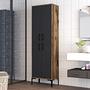 Benta Cabinet Walnut Brown Anthracite 0