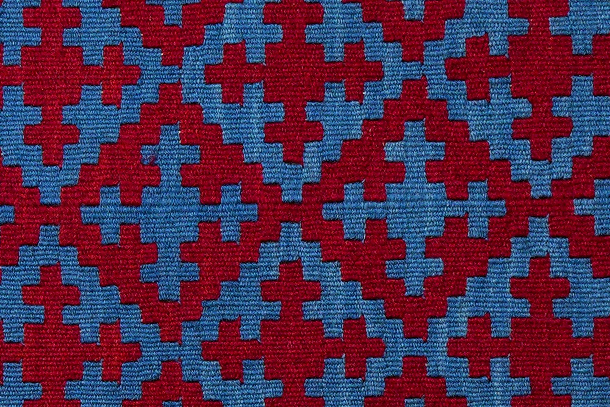 Kilim Gashgai Teppich Blau 3