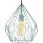 Pendant light Carlton II Steel 1-light Baby blue 1