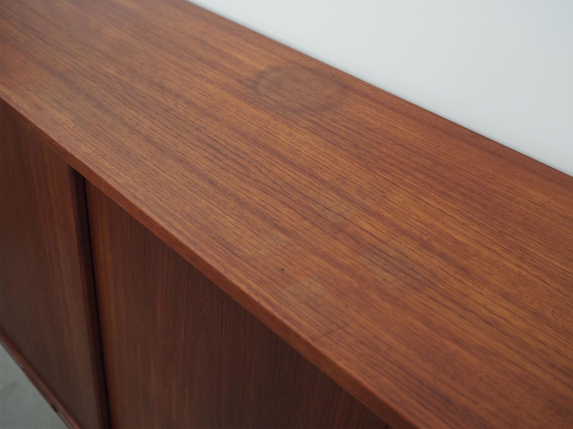 Vintage sideboard teak brown 1960s 10