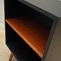 Vintage Bücherregal Teakholz Braun 1970er Jahre 11