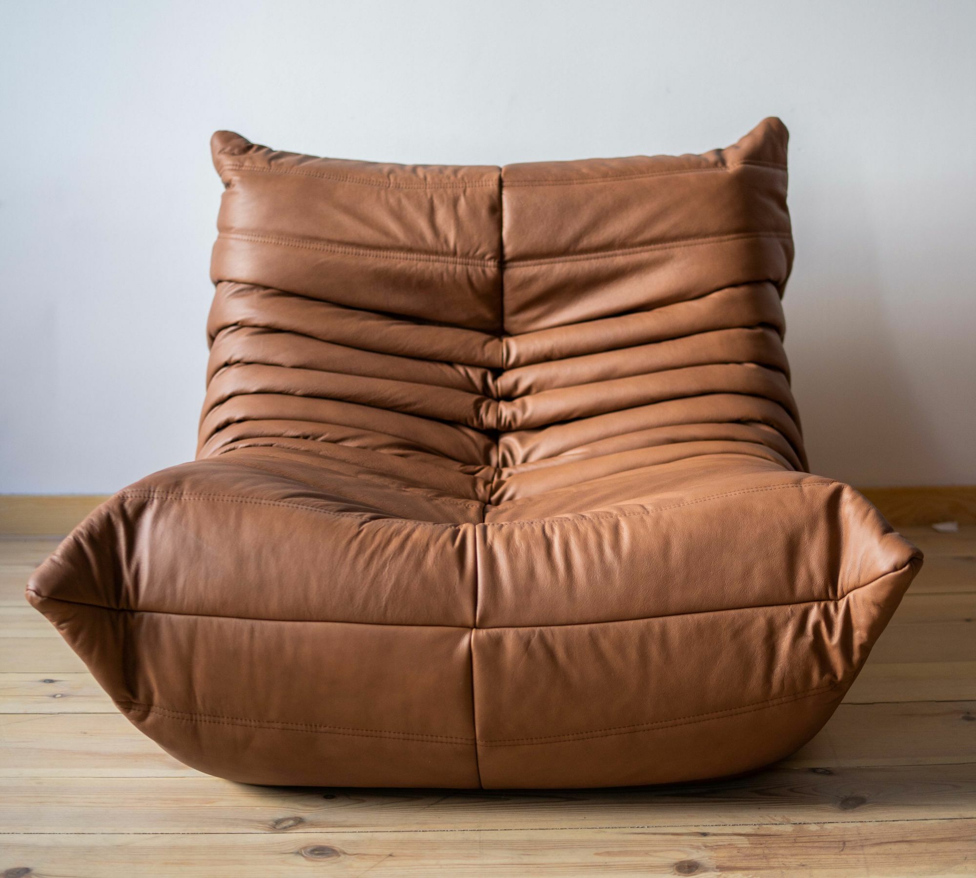 Togo Poltrona Pelle liscia Folk Brown 0