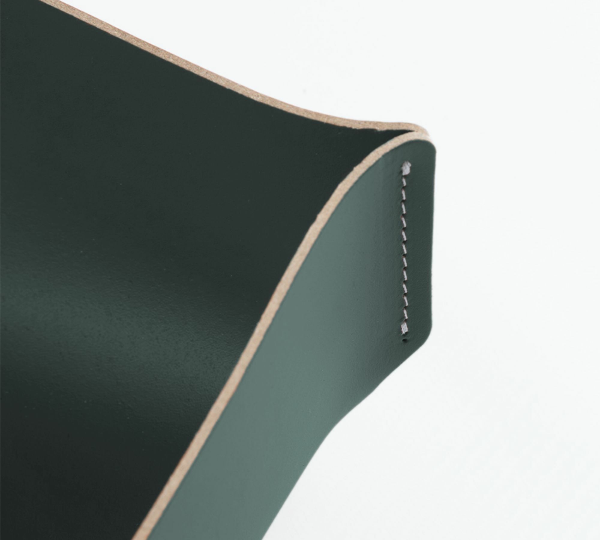 Korb S 100% Recyceltes Leder Eukalyptus 1